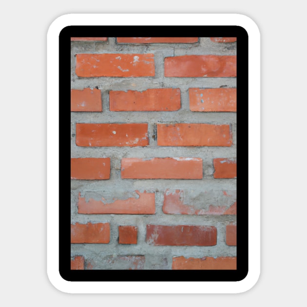 Brick Wall Sticker by maxcode